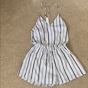 Lulus vertical stripper romper